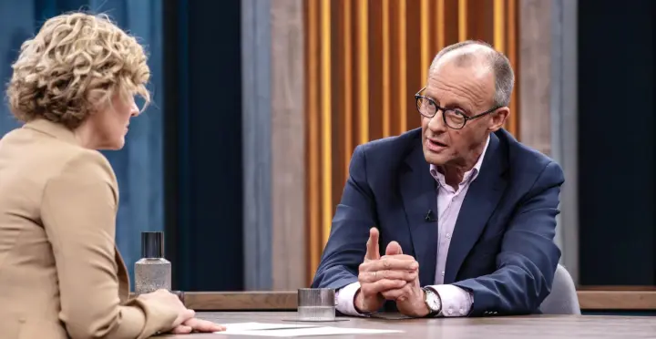 Friedrich Merz bei Caren Miosga